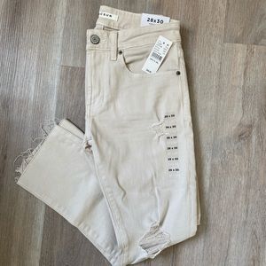 PACSUN Vintage Skinny Jeans Cream sz 28” Bundle